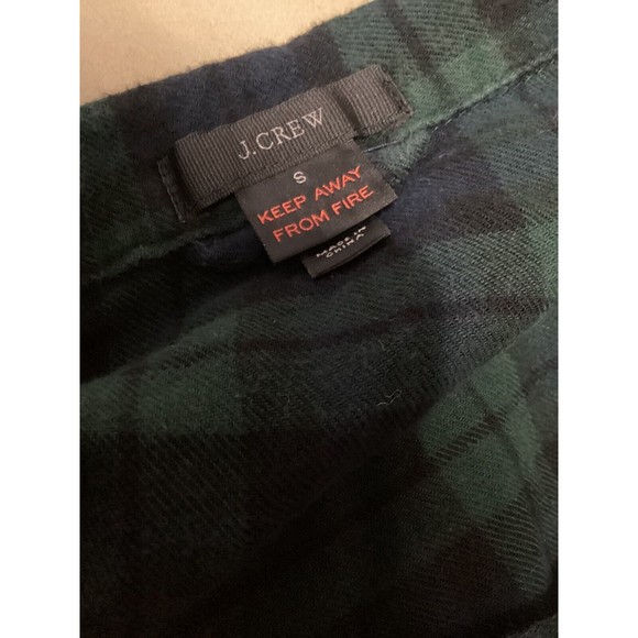 J. Crew Plaid Button Down Cotton Mini Dress Long Sleeve Size S - Picture 5 of 6